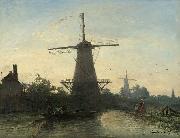 Mills near Rotterdam Johan Barthold Jongkind